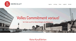 Desktop Screenshot of herzblut.de